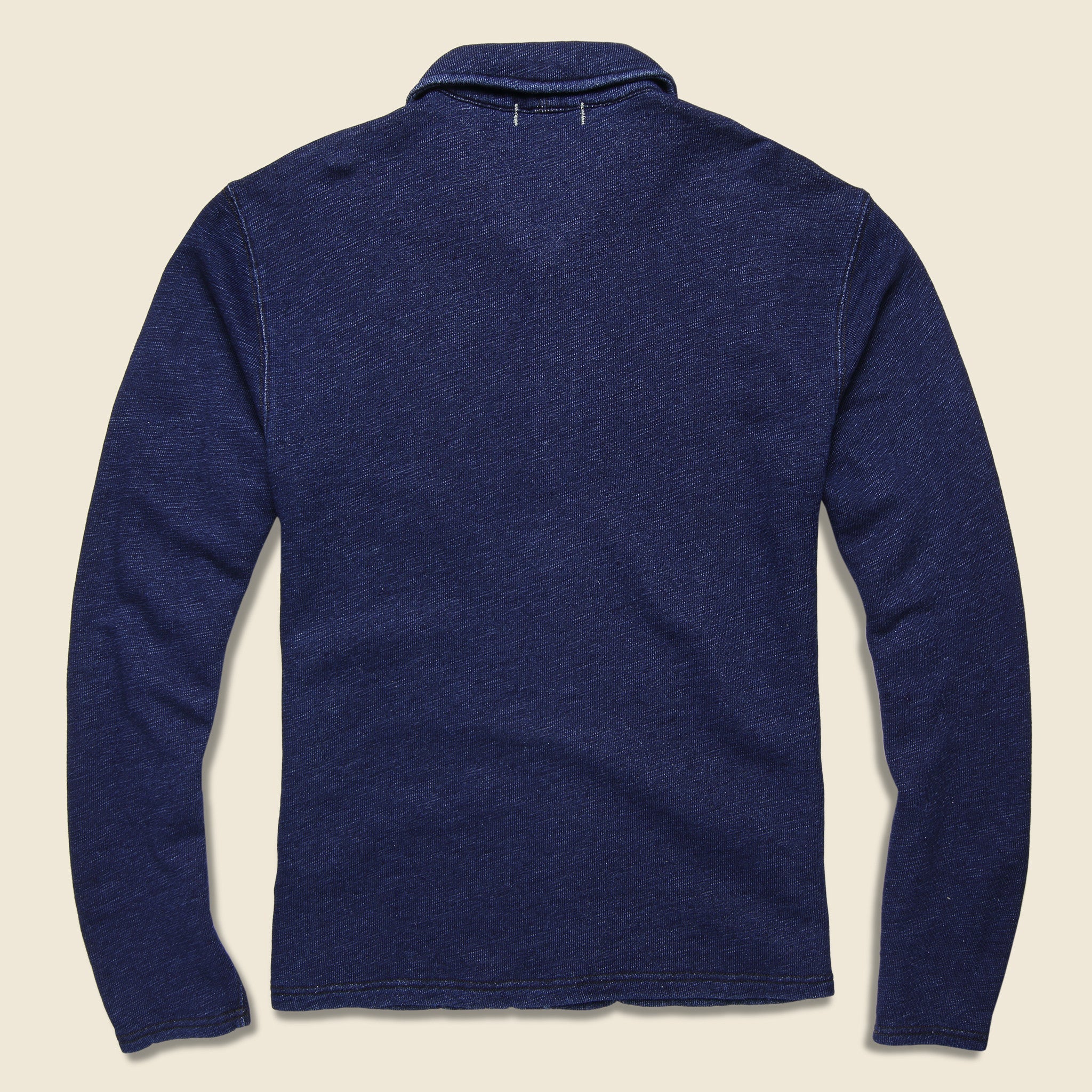French Terry Shawl Collar Jacket - Indigo - Alex Mill - STAG Provisions - Tops - Sweater