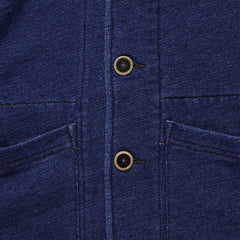 French Terry Shawl Collar Jacket - Indigo - Alex Mill - STAG Provisions - Tops - Sweater