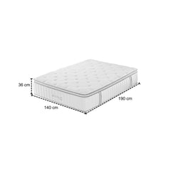 Colchón Doble  Silenzio Deluxe Pillow Top (Garantia 25 Años)