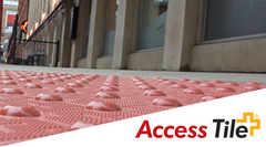 Kinesik - Tuile tactile Access Tile FR appliquée en surface #36118 Gris Foncé 24" x 48"