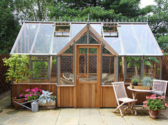 Cambridge 10.ft W T-Shape Cedar Premium Greenhouse