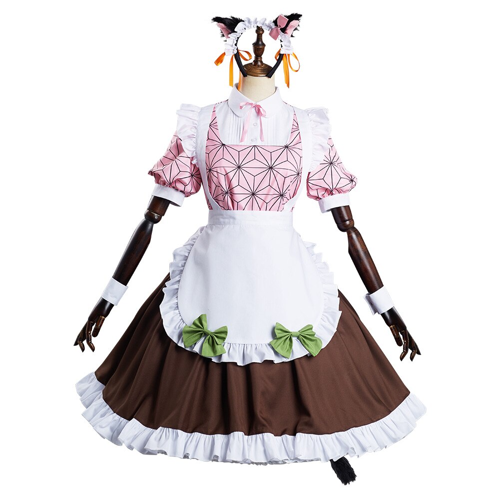 Nezuko Maid Outfit Cosplay Dress From Yicosplay