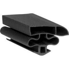 Magnetic Gasket, Pre-stuffed Black Snap-in 8' Length