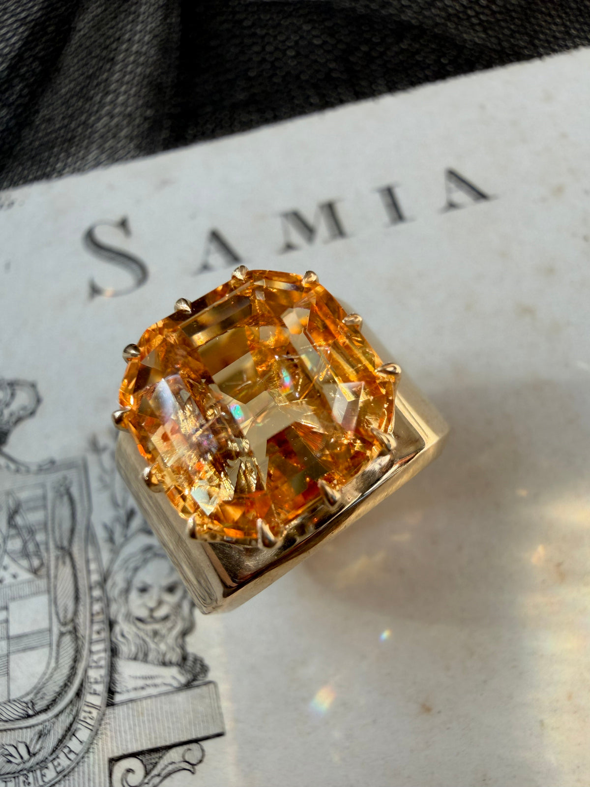 Bespoke 14K Imperial Topaz Ring