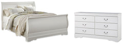 Anarasia Queen Sleigh Bed and Dresser