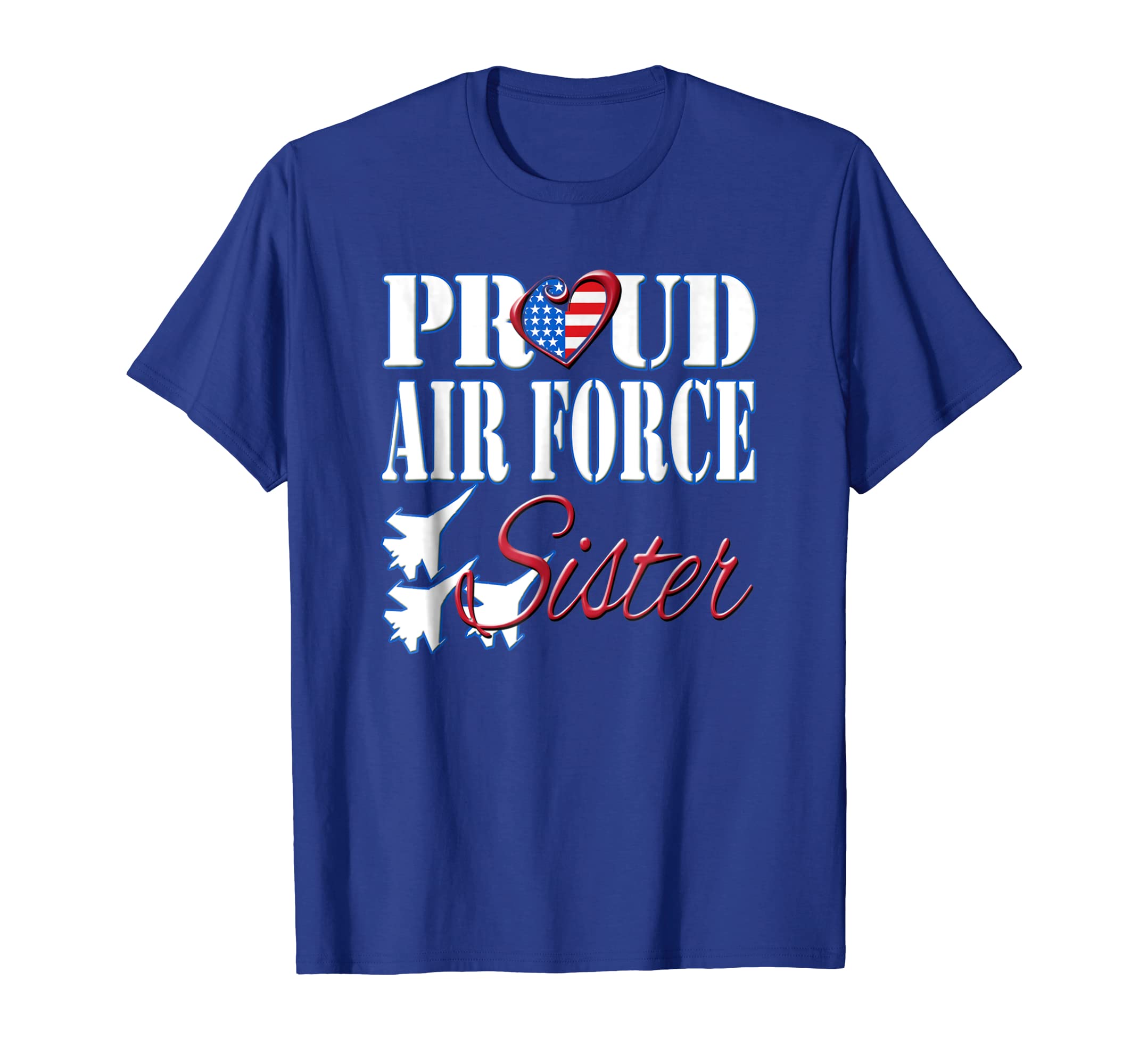 Funny shirts V-neck Tank top Hoodie sweatshirt usa uk au ca gifts for Proud Air Force Sister Shirt US Heart Military Women 1028537