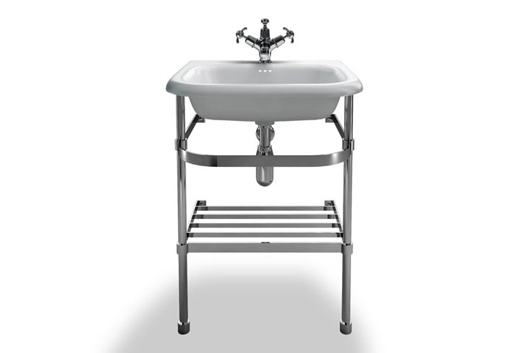 Burlington Stone Resin 550x470 Basin, No Tap Hole, Overflow