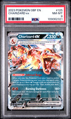 2023 Pokemon OBF En — Obsidian Flames — 125 Charizard Ex — PSA Graded Card