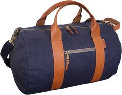 Voyager 21" Waxed Canvas Duffel - Navy