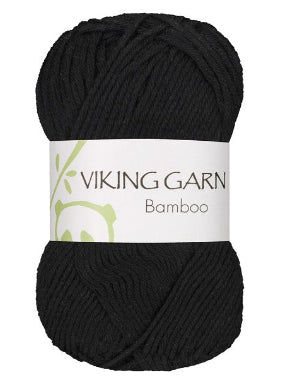 Bamboo 603 svart, viking garn