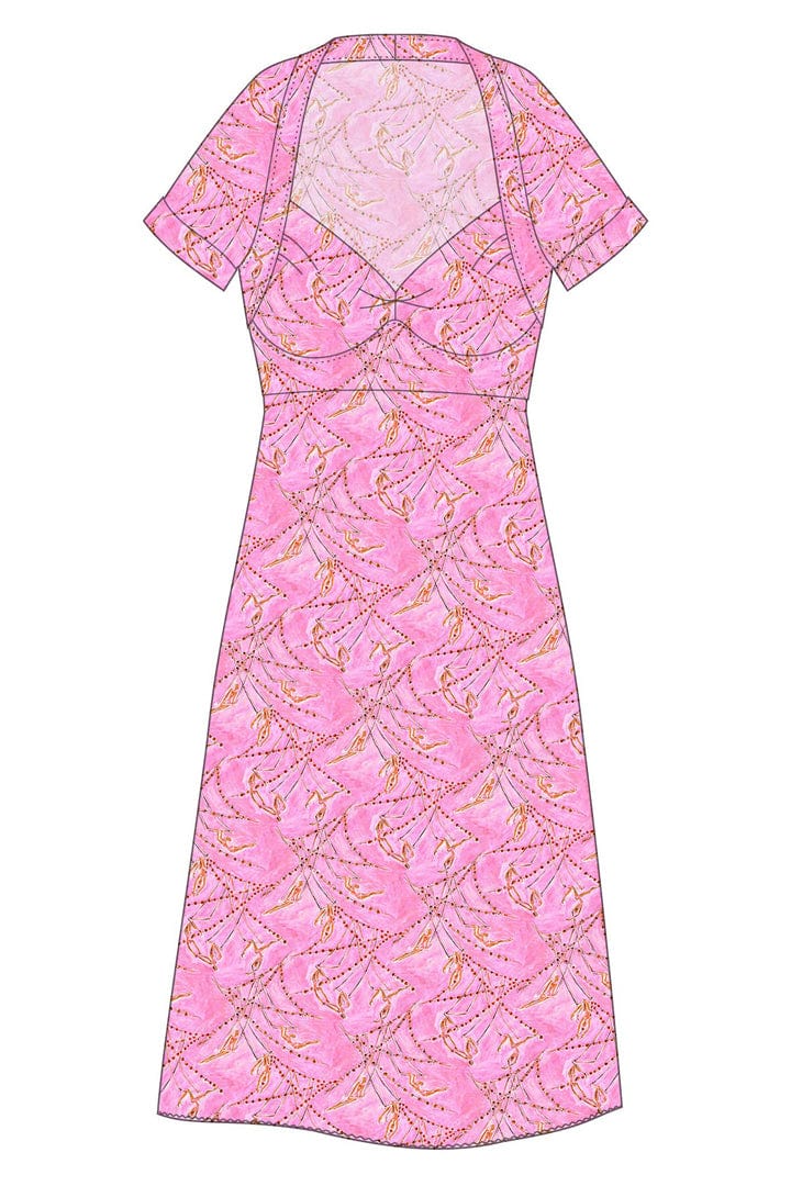 W.E.T. by Ines Schneider Dress A5122.7 / S Belladonna 22 / Artist mode hamburg print sommerkleid Unique Prints Summer Dress Handdesignierte Prints Print