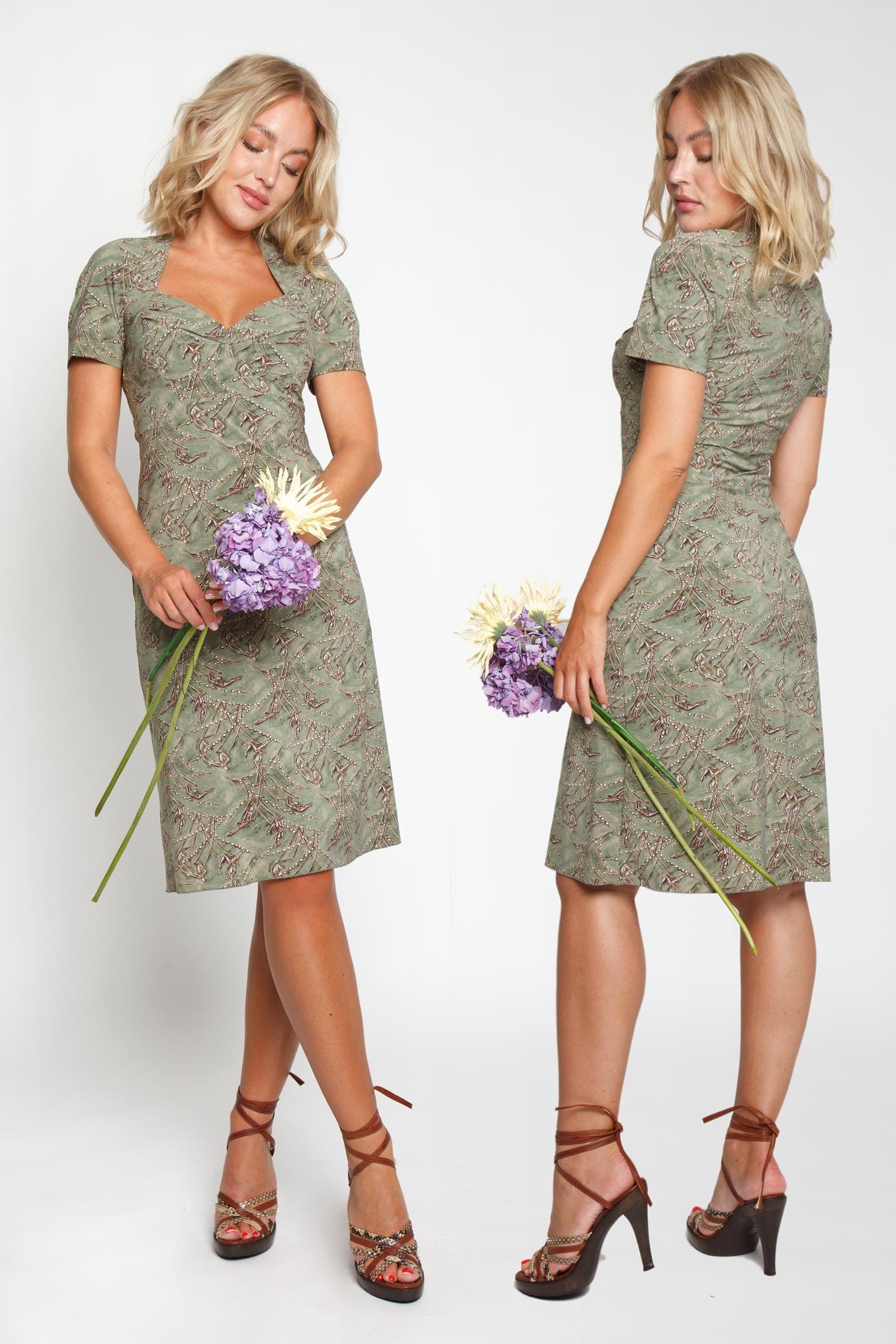 W.E.T. by Ines Schneider Dress A5122.1 / S Belladonna 22 / Artist mode hamburg print sommerkleid Unique Prints Summer Dress Handdesignierte Prints Print