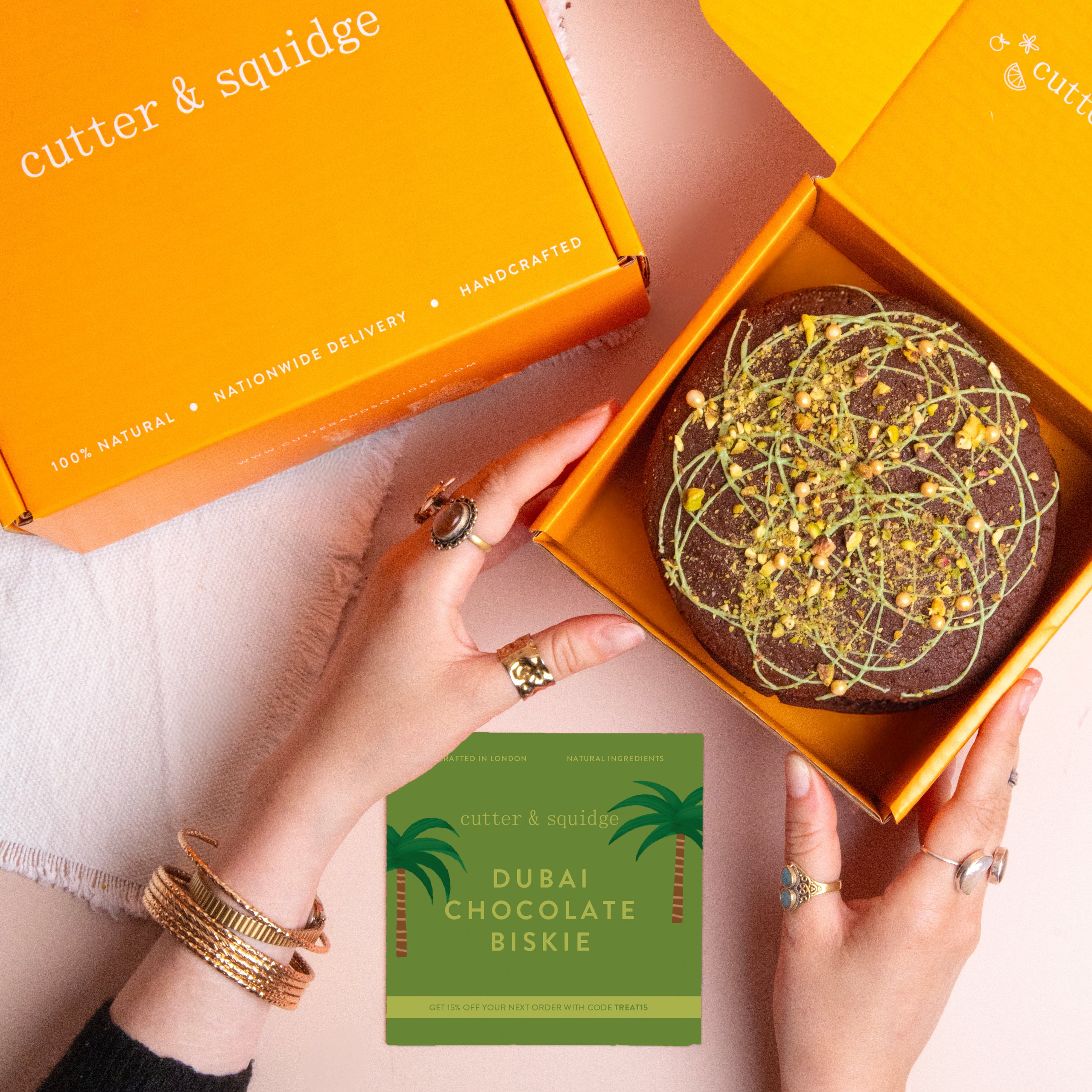 Cutter & Squidge Giant Dubai Chocolate Biskie