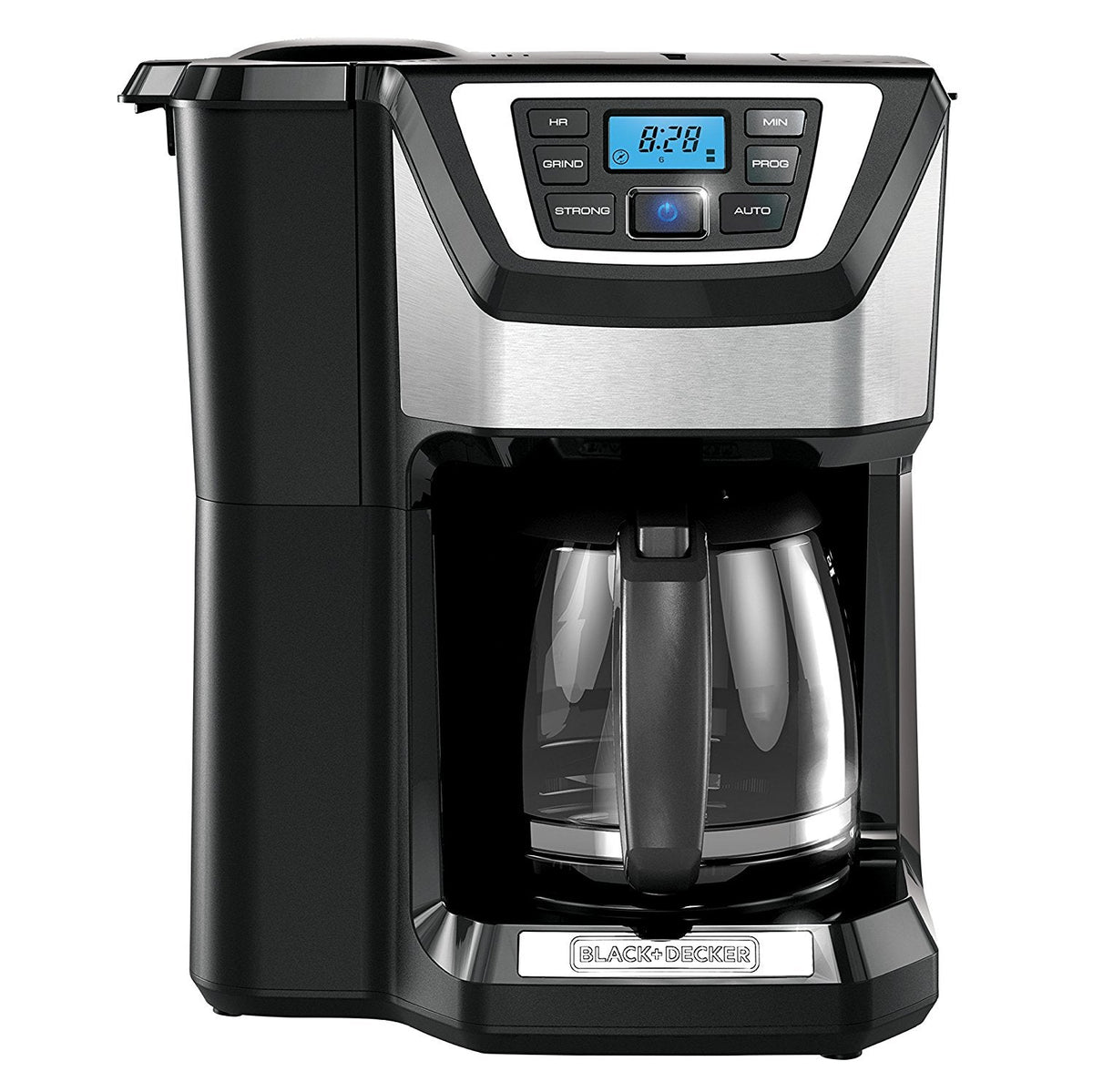 BLACK+DECKER 12-Cup Mill and Brew Coffeemaker, Black, CM5000B