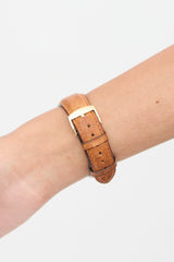 Bulgari 18K Gold & Brown Leather Rettangolo Chronograph Watch