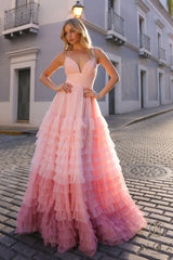 Prom Dresses Long Prom Ombre Dress Blush Ombre
