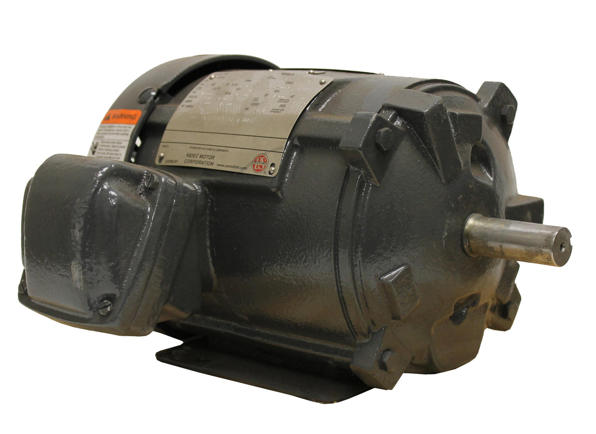 Nidec US Motors X1P2B Hazard Loc 3-Phase Motor, 1 HP, 1800 RPM, 230, 460V, 143T Frame