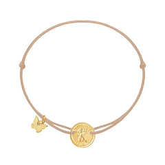 Angel Medallion Bracelet - Yellow Gold Plated - BRACELET - [variant.title]- Borboleta