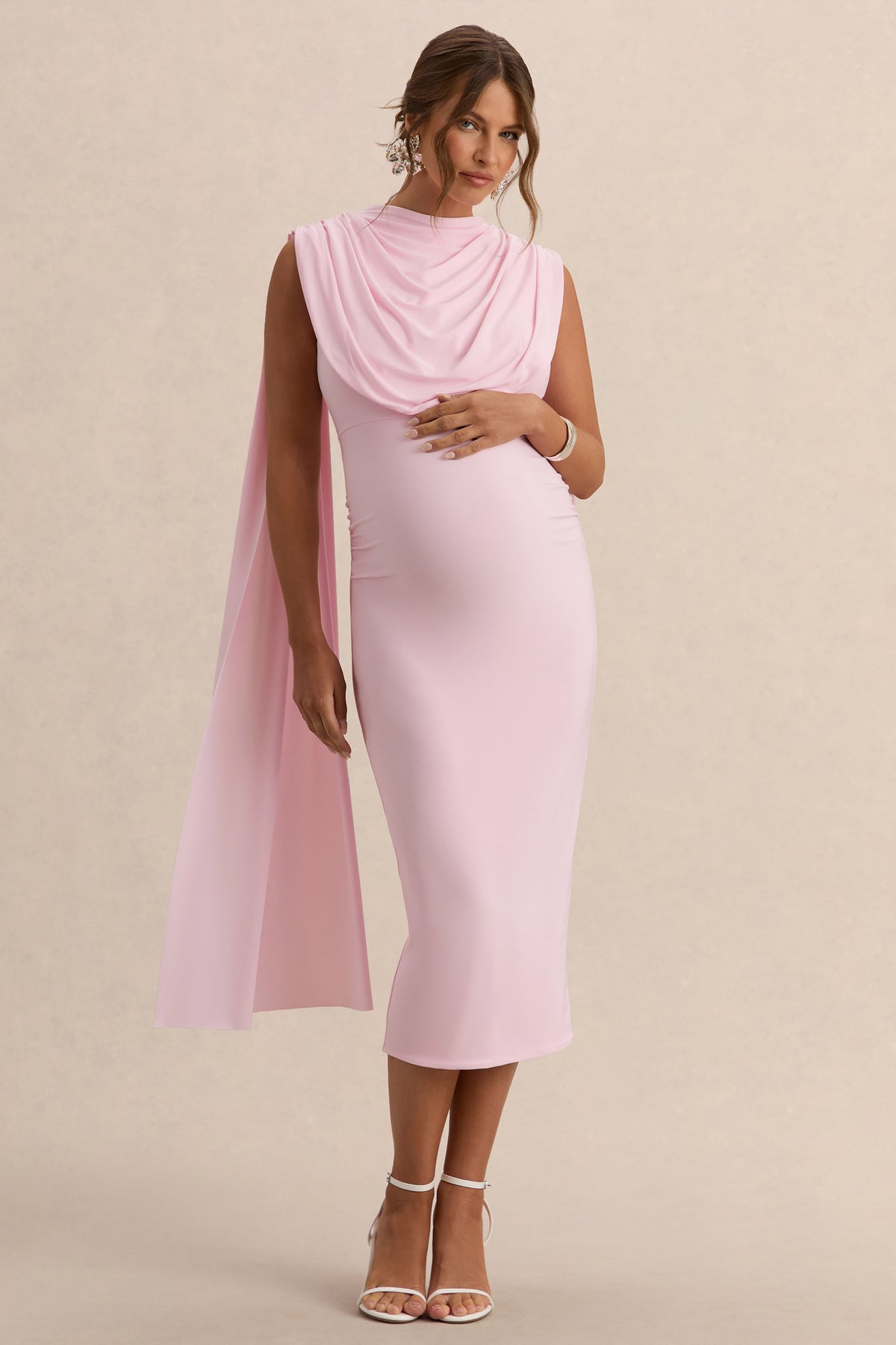 ECM_HR_CL138108081----Milaine-Light-Pink-Round-Neck-Maternity-Midi-Dress-With-Cape-Sleeves-1.jpg