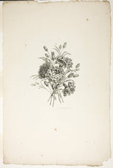 Bouquet with Carnations, from Collection of Different Bouquets of Flowers, Invented and Drawn by Jean Pillement and Engraved by P. C. Canot by Pierre-Charles Canot