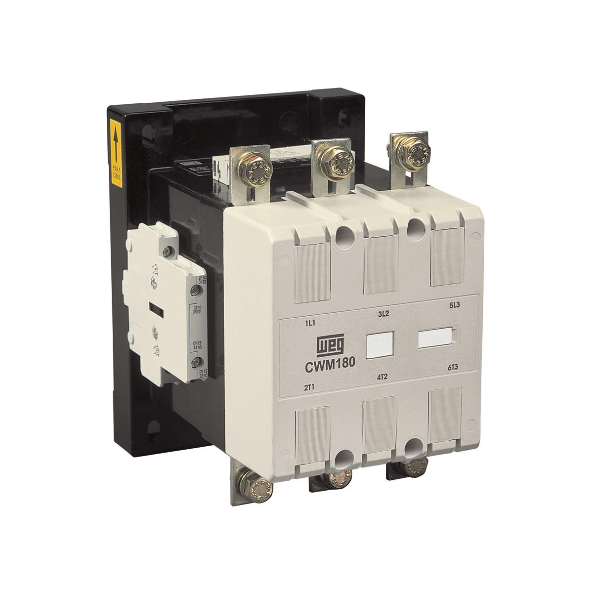 WEG CONTACTOR 3 POLE CWM250-22-30D34 132 kW 250A AC-3 2N/O + 2N/C AUX. (400VAC) 10071253