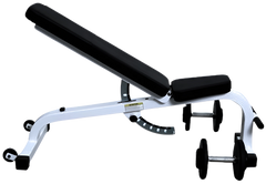Cybex Adjustable Bench w/ 0-80 Degree Incline - Side View