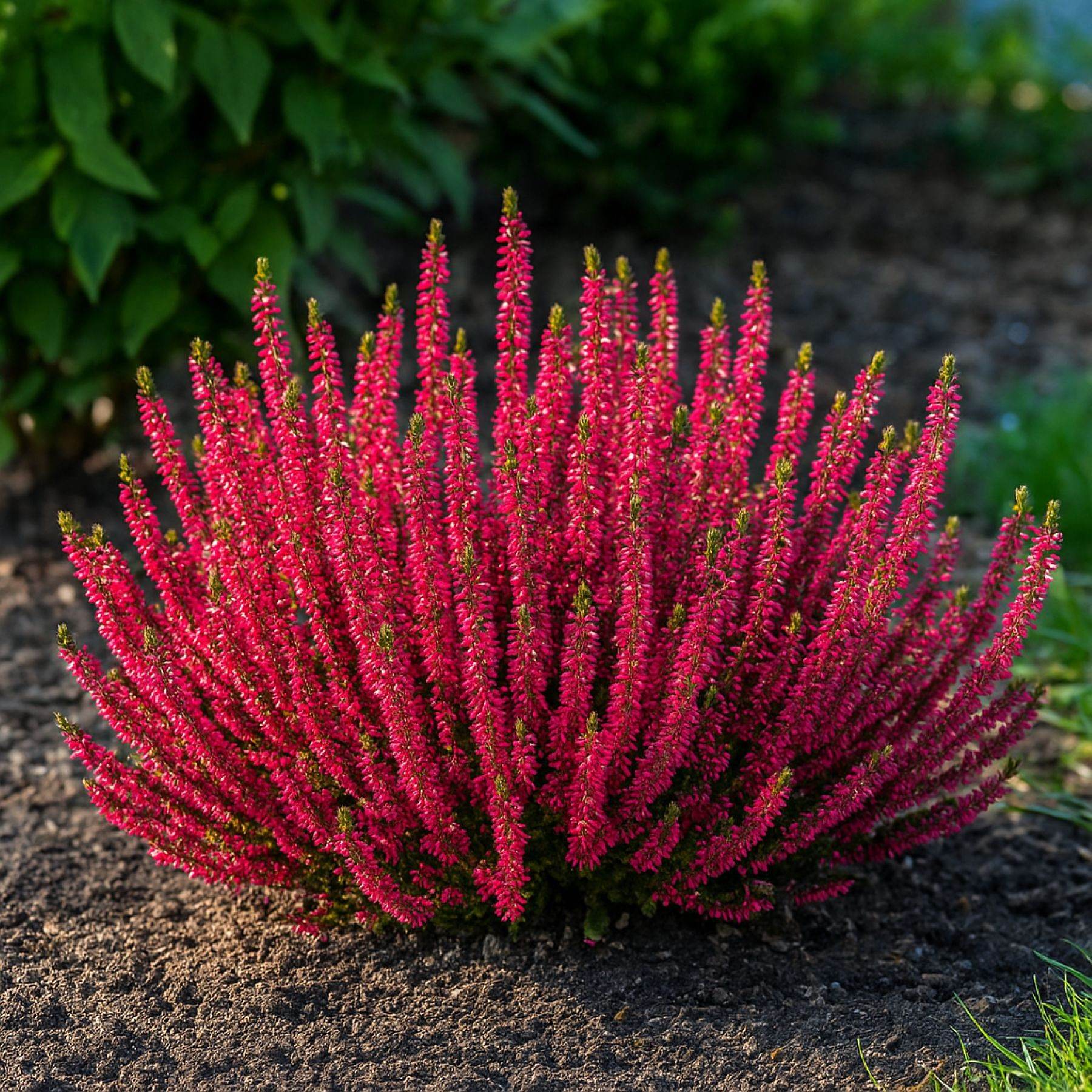 Calluna Scarlet Heather blooming