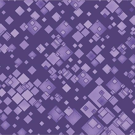 Cat-I-Tude 2  by Benartex SQUARELY THERE/PURPLE