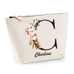 Trousse Charlotte Lettre fleur - Planetee