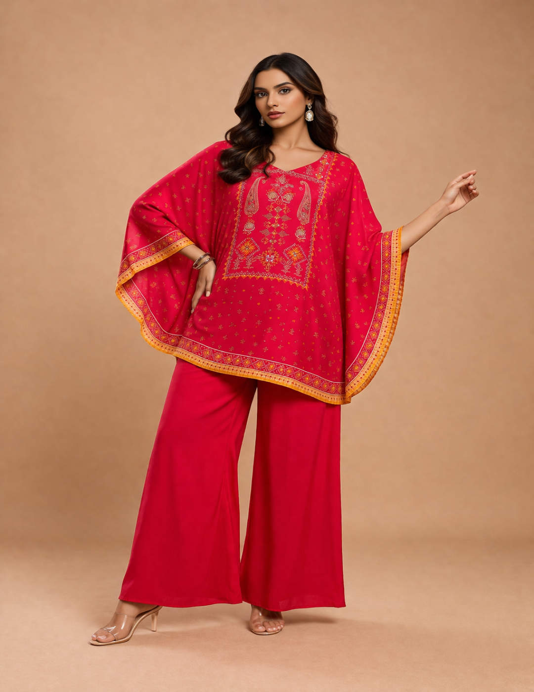 Scarlet Grace Printed Kaftan Co-ord Set