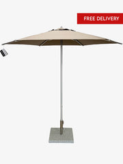 Greenslades Cocoa 'Pop Up' Outdoor Umbrella - 2.5m Round - Taupe