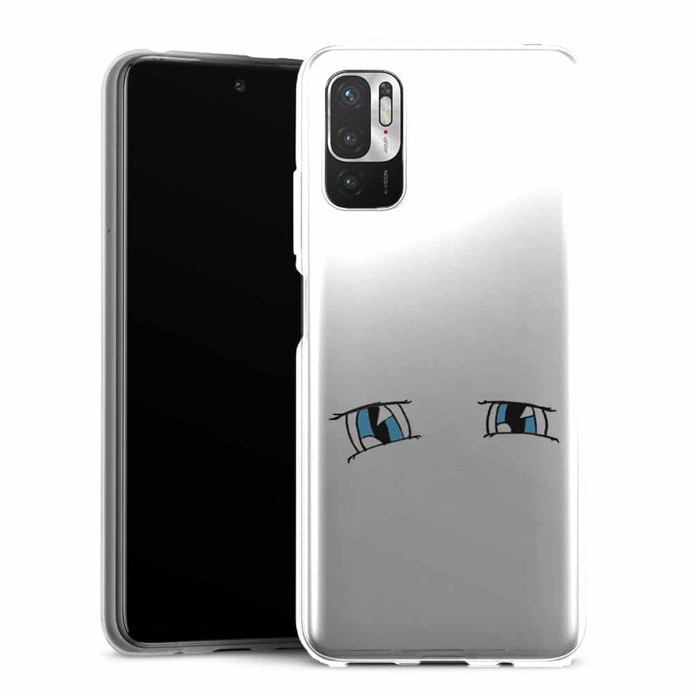 Coque  Xiaomi Redmi Note 10 5G Yeux Bleus Manga