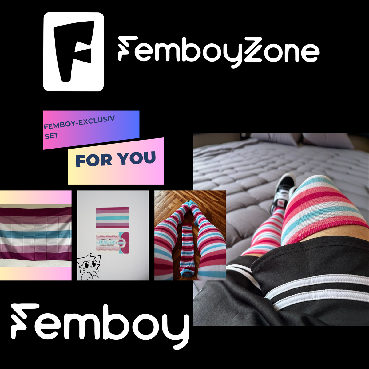 Femboy Exclusiv Set- Proud to Be a Pretty Femboy Edition Femboyflag