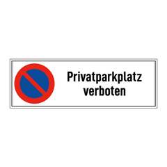 Privatparkplatz verboten
