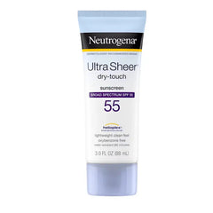 Neutrogena Ultra Sheer Dry-Touch Sunscreen SPF 55 88ml — oil-free broad-spectrum sunscreen with dry-touch finish