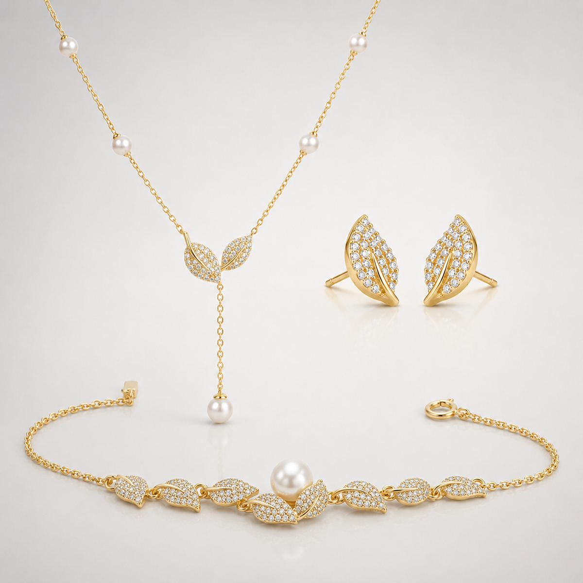 Leaf & Pearl 3-Piece Set
