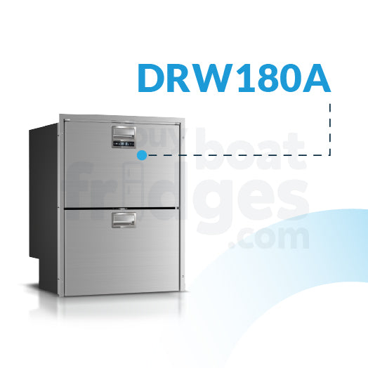 Vitrifrigo DRW180AIXD4-DF RV Refrigerator/Freezer – 5.3 cu ft, Stainless Steel, Internal Cooling, Adjustable Flange, 12/24VDC & 100-240VAC