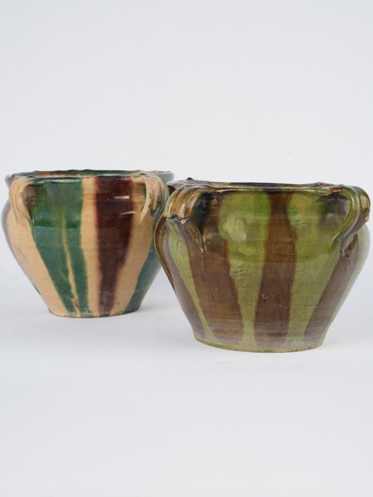 Antique French Anduze flower pots