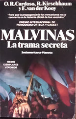 Libro usado en venta: Malvinas la trama secreta de Cardoso - Kirschbaum - Van der Kooy; editorial Sudamericana - Planeta impreso en 1986.1