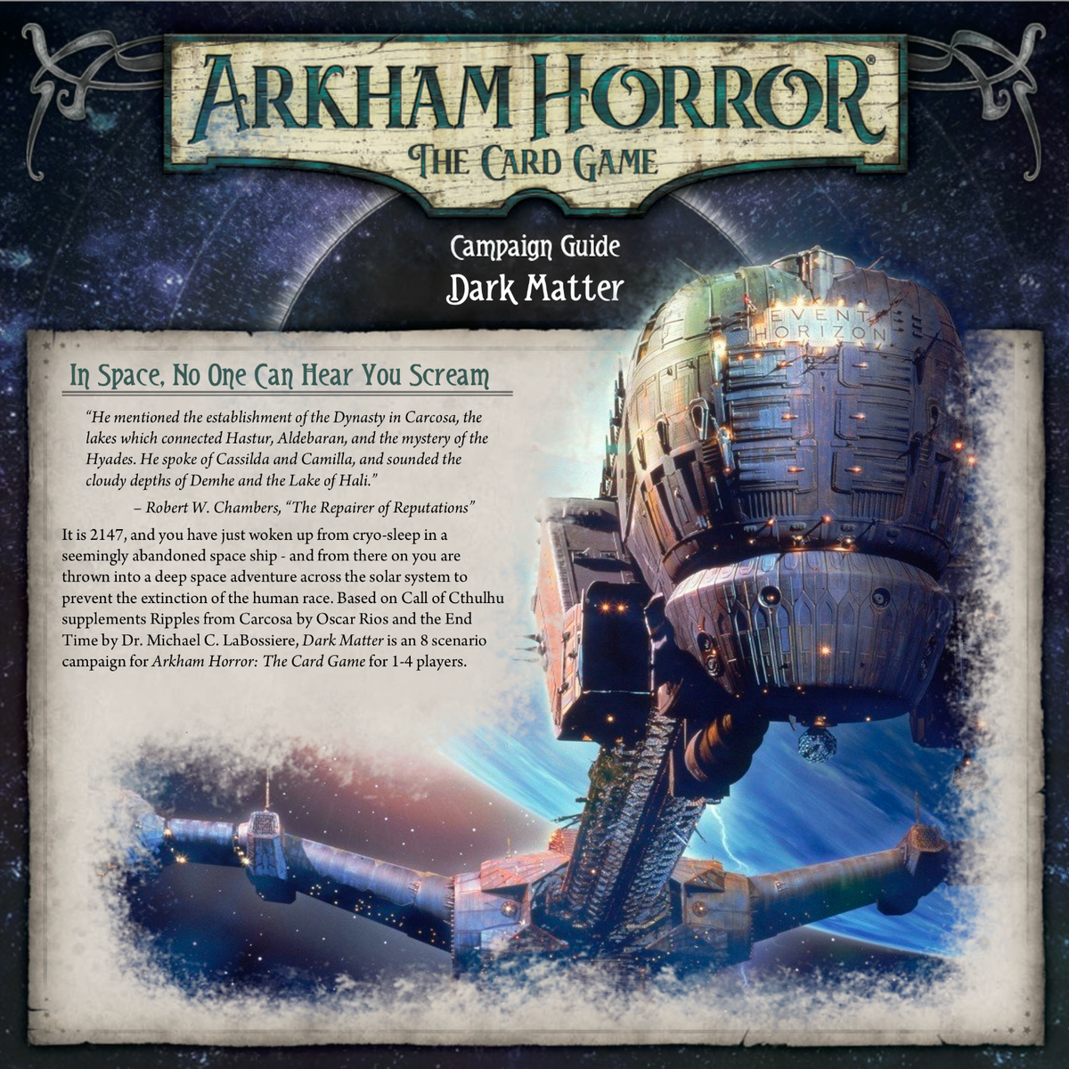 Dark Matter- Scenario Pack (Arkham Horror Fan Made Custom Scenario) - 396Pcs - Rulebook Available in Digital Format