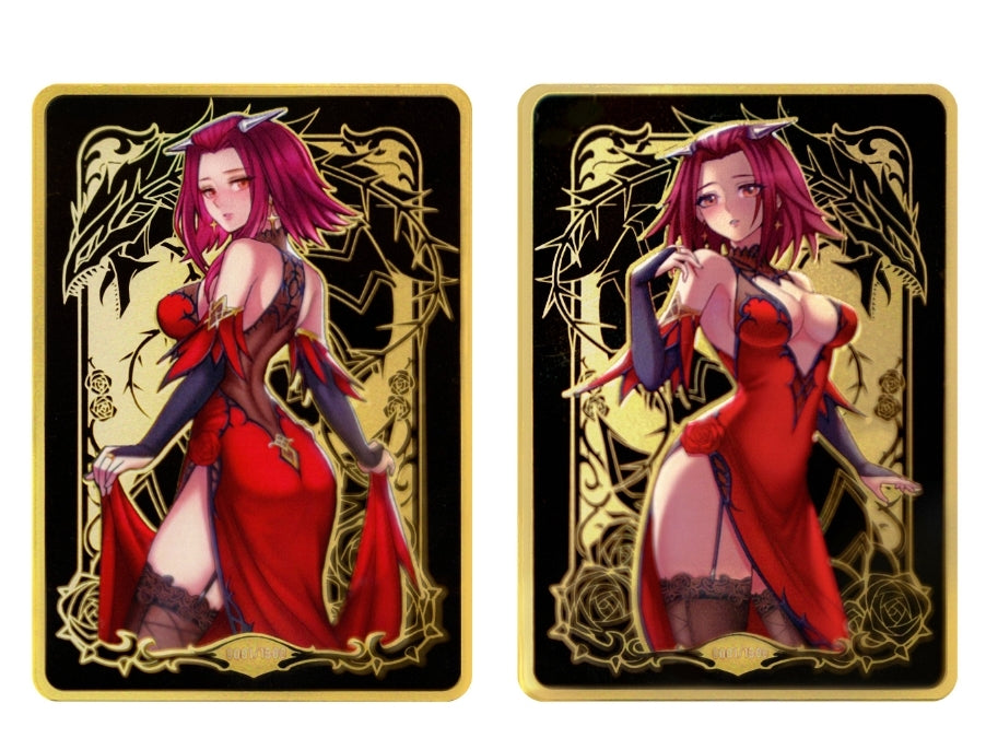 Blackrose Gown Metal Field Center + 70ct Sleeves (YGO Size) Discount Bundle