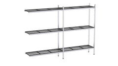 Rayonnage Aluminium Angle 2690×370 1700 3 Niveaux - Distform EAA00023