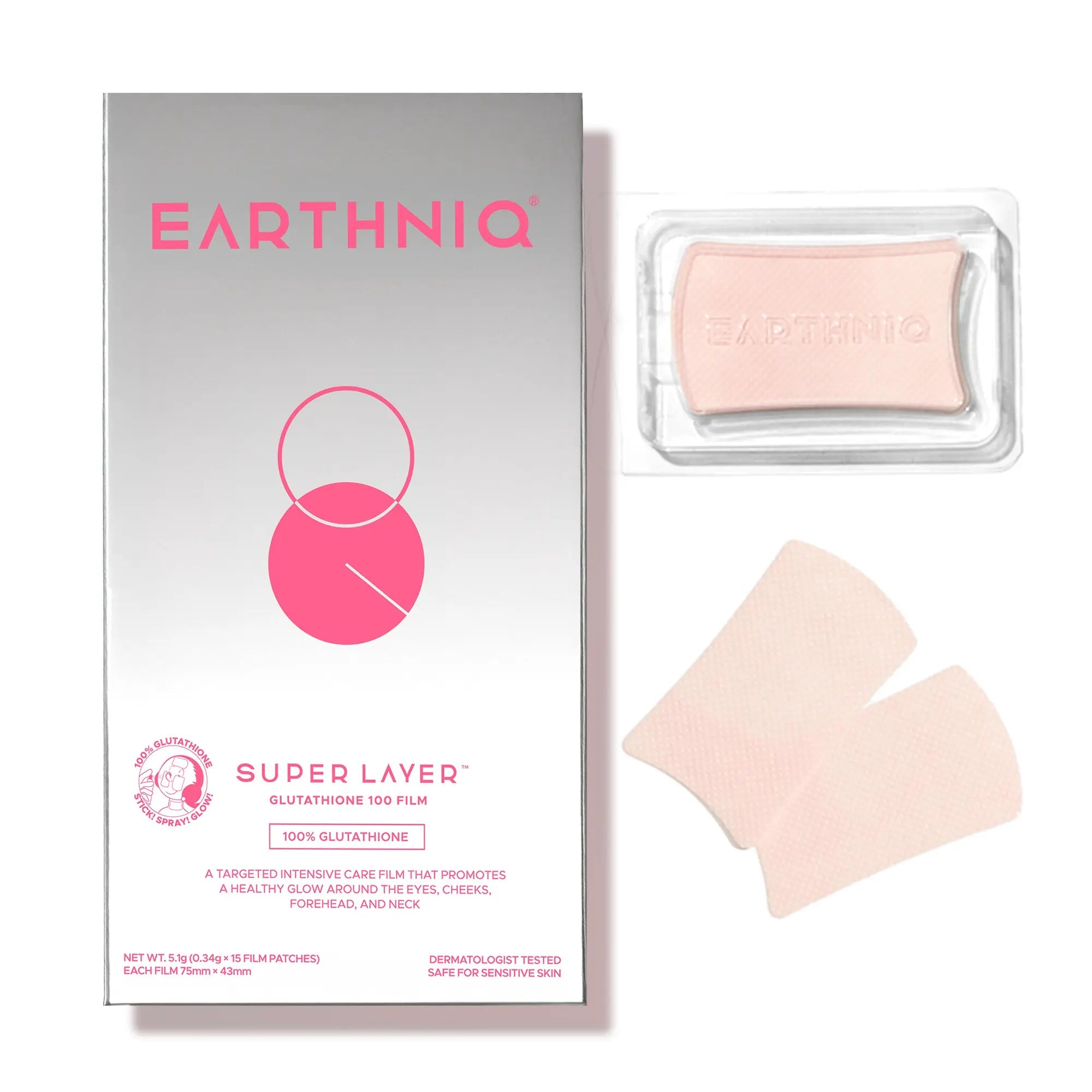 EAR04_main "EARTHNIQ Glutathione Brightening Mask Film – Korean Vegan Skincare for Total Radiance, Hydration & Even Skin Tone, main product view."