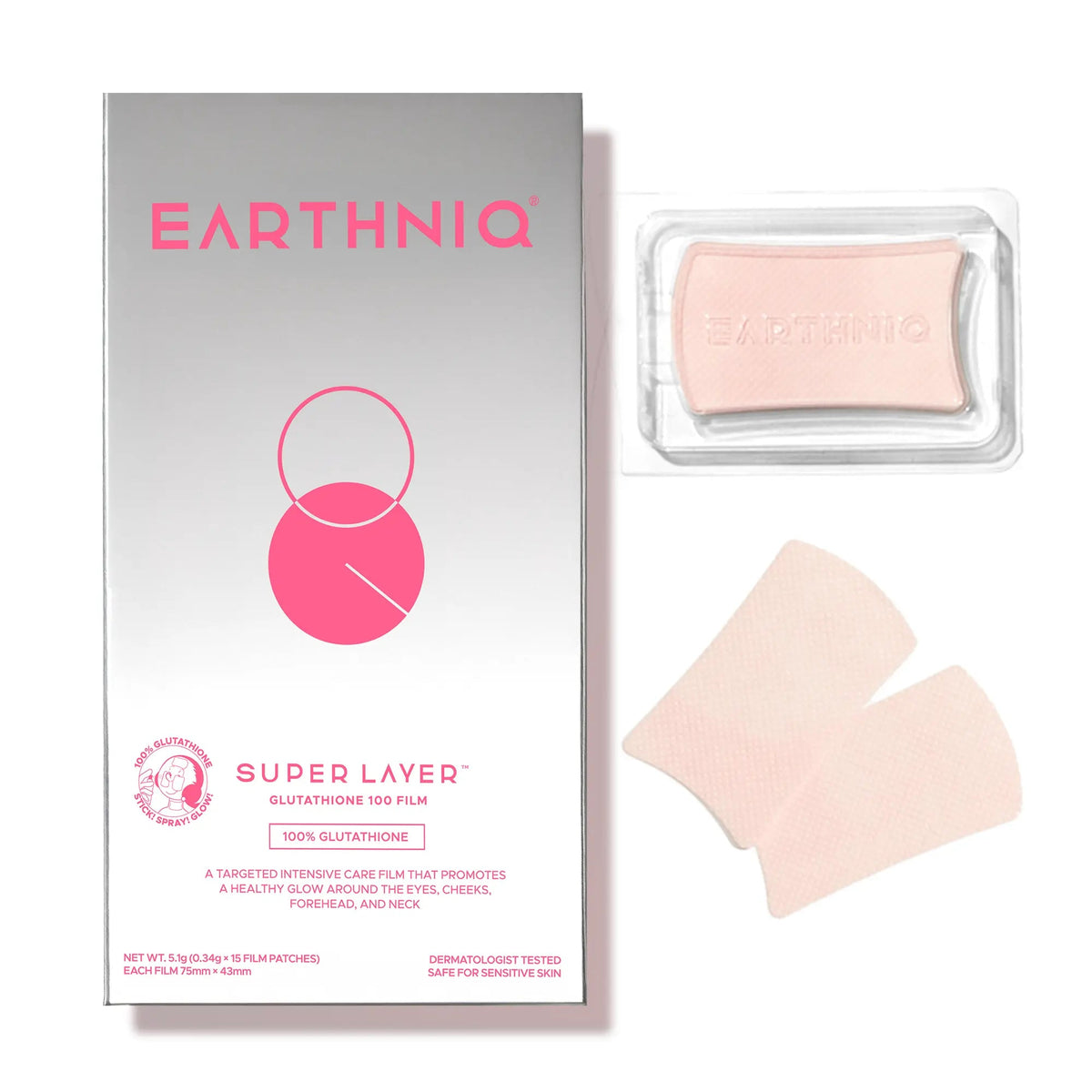 EAR04_main "EARTHNIQ Glutathione Brightening Mask Film – Korean Vegan Skincare for Total Radiance, Hydration & Even Skin Tone, main product view."