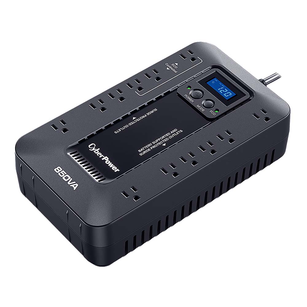 UPS EC850LCD, CYBERPOWER, UPS 850VA/510W  Panel LCD multifuncional