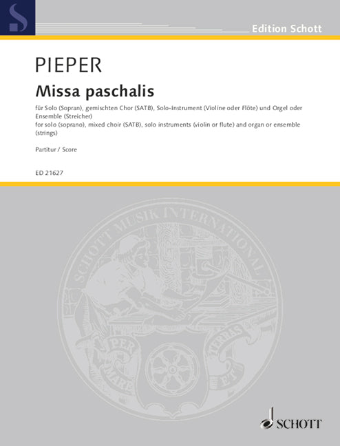 Missa paschalis [full score]