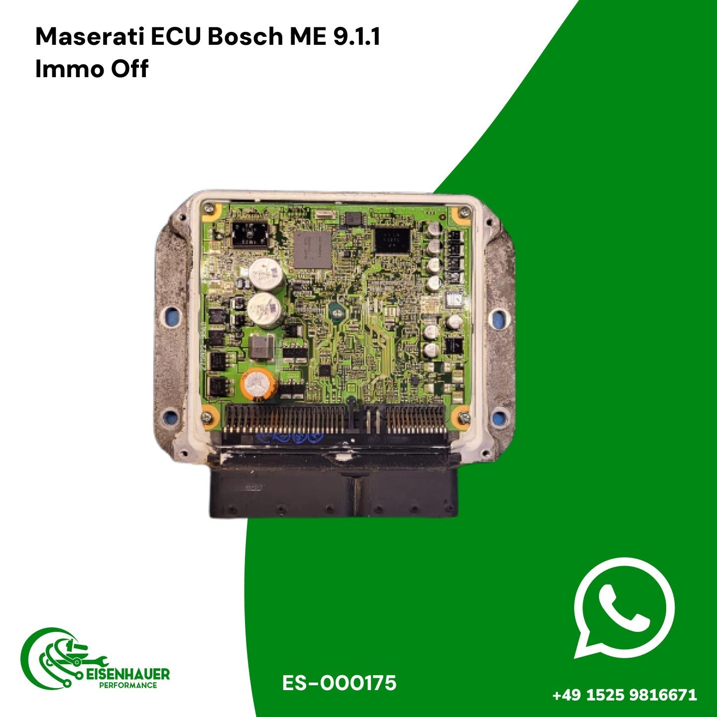 Maserati ECU Bosch ME 9.1.1 Immo Off