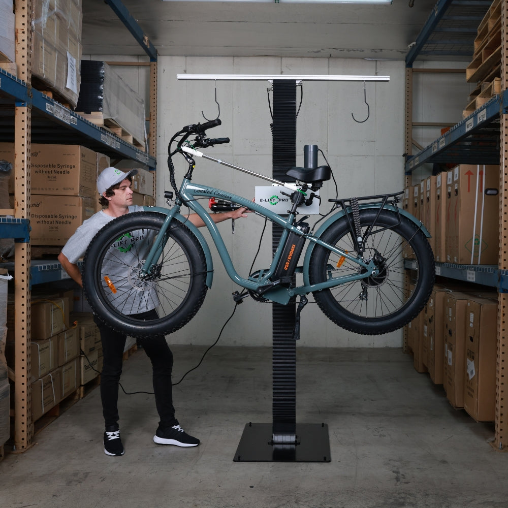 E-Lift Pro Single-Sided eBike Stand | Assembly, Basing & Tool Box Included