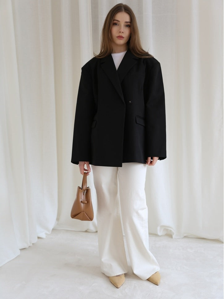 Amariella blazer - black by MbyM / Message - Blazer. 1+lagerTrondheimTorg, 2025, 2502, ansattrabatt, Blazer, Brando, brando-no, Dame, opprettetsiste2måneder, Pentøy, Publisert, Rabattkode, SHLP, YGroup_amariellablazer