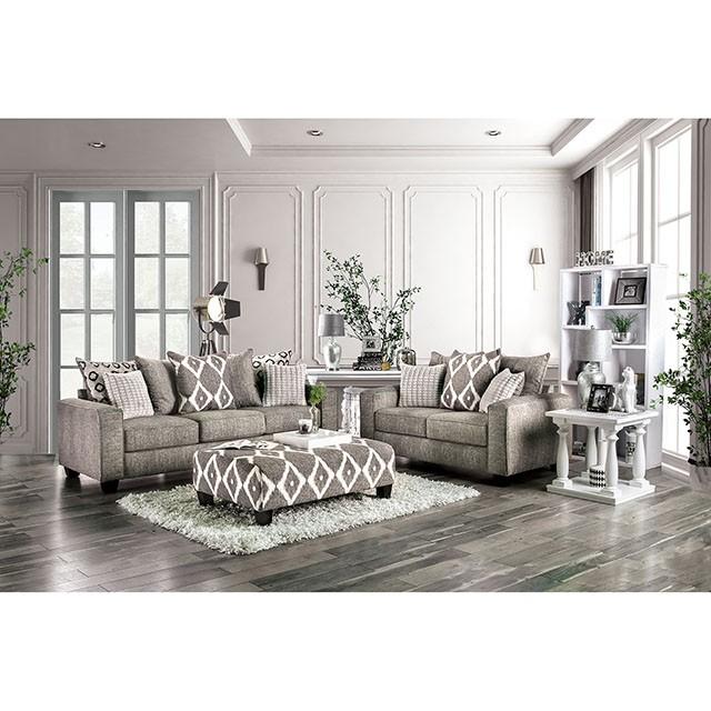 Basie Gray Love Seat - Sweet Furniture (Columbus, Ohio)